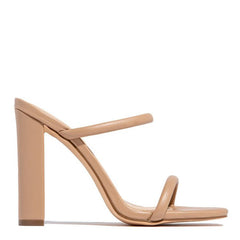 One Word Women's High Heels Plus Size Thick Heel Open Toe Pattern Sandals