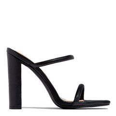 One Word Women's High Heels Plus Size Thick Heel Open Toe Pattern Sandals